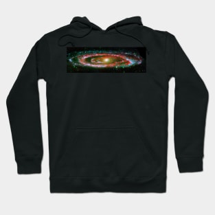 Andromeda galaxy, from NASA Galaxy Evolution Explorer and Spitzer Space Telescope. Hoodie